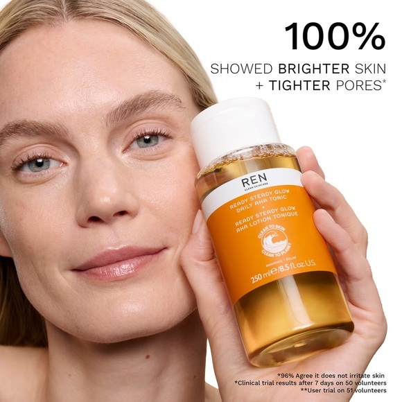 REN Clean Skincare Ready Steady Glow Daily AHA Tonic 3.3oz - Picture 2 of 6